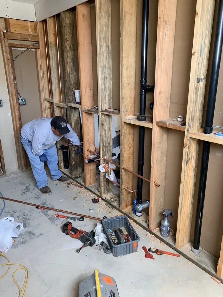 Commercial rough-in plumbing for Gas Line Repair in Spring Lake